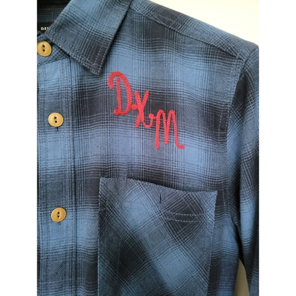 Deus Ex Machina Other - Deus Ex Machina, Milled Flannel Service Shirt, Blue, Size Small